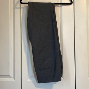 Ann Taylor gray ankle suit pants seasonless stretch